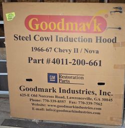 Goodmark Steel Cowl Induction Hood 1966-67 Chevy II Nova