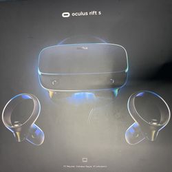Oculus Rift S VR Headset with Touch Controllers – Great Condition