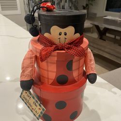 Cute! Ladybug Storage Container