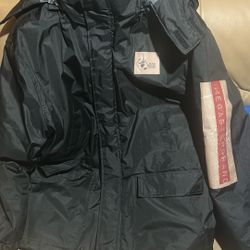 🖤 Megastar Brand x Black Rolling Stones Three-Quarter Winter Jacket (All Black)