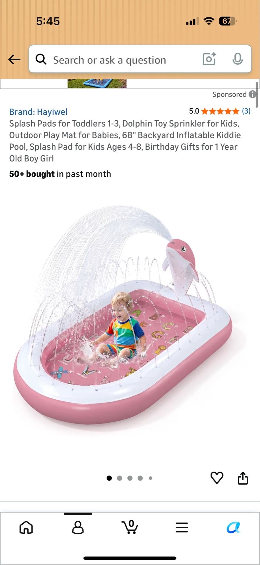Splash Pads for Toddlers 1-3