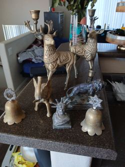 Old solid brass antiques