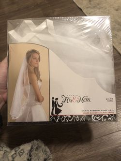 Satin Ribbon Edge Wedding Veil 
