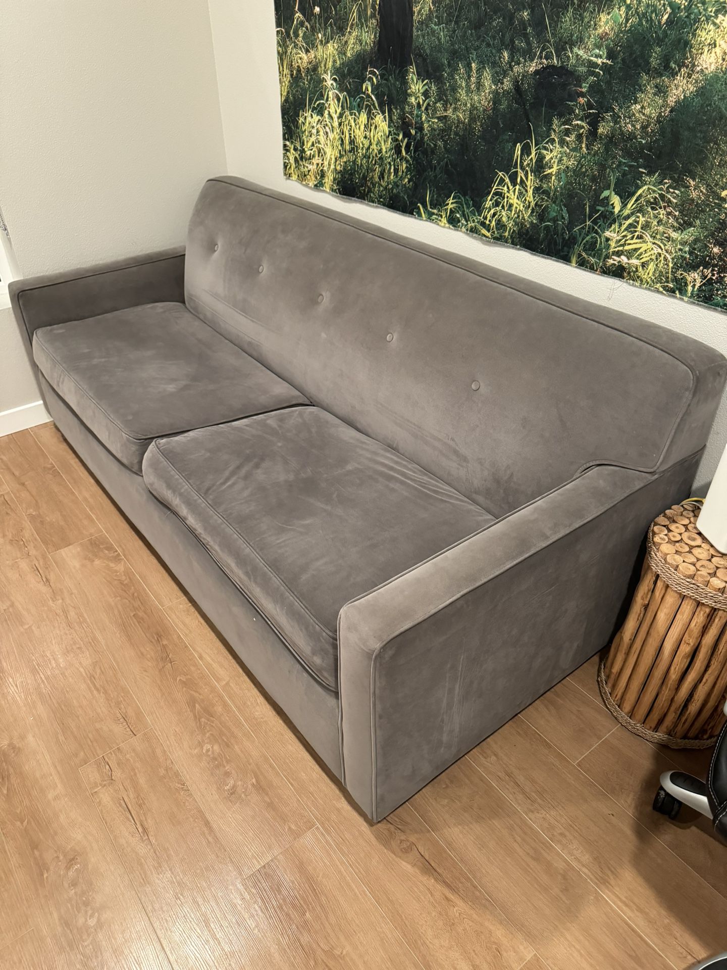 Grey couch - soft, great condition 