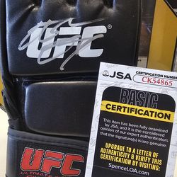 Nate Diaz SIGNED (JSA COA) UFC Glove autographed MMA