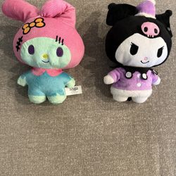 Hello Kitty and Friends Halloween My Melody Frankenstein 8 inch Kuromi set
