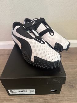 White Black Puma Select Mostro Perf Mens Sz 11.5