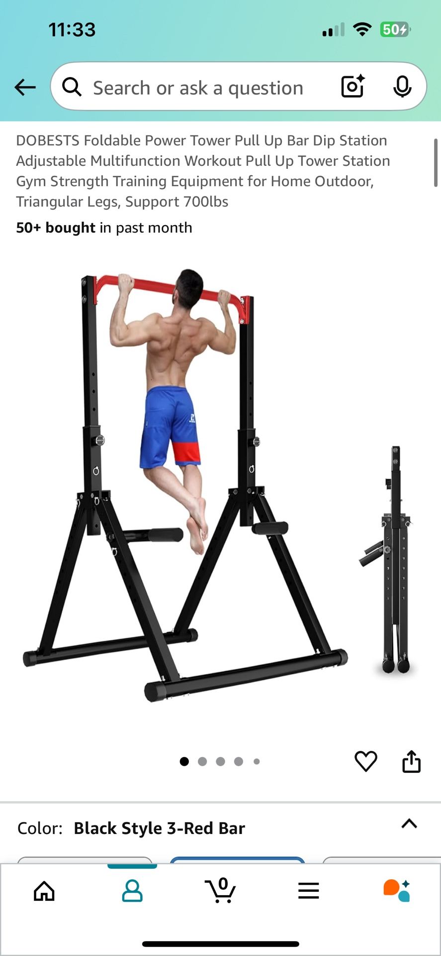 New DOBESTS Foldable Power Tower Pull Up Bar Dip Station Adjustable Multifunction Workout Pull Up Tower Station Gym Strength Training Equipment