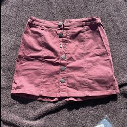 Women’s Pink Button Up Skirt - Forever 21