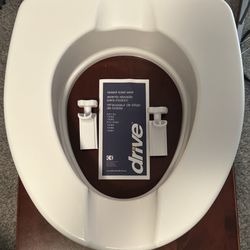 Raised toilet seat 400 pound capacity 