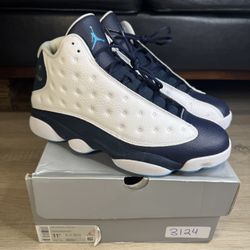 Size 11.5 - Nike Air Jordan 13 Retro Obsidian White Navy Powder Blue 414571-144