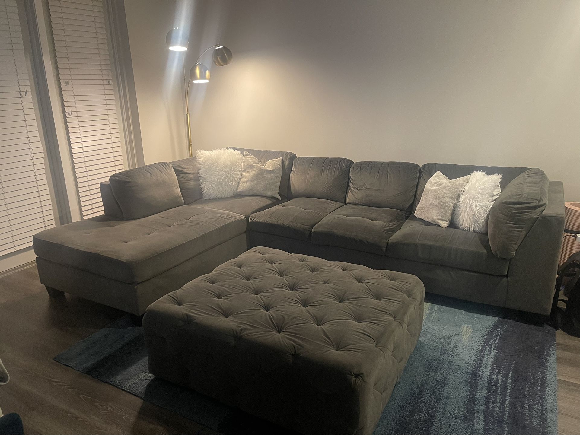 Sectional With Ottoman (Must Go By 11/24)