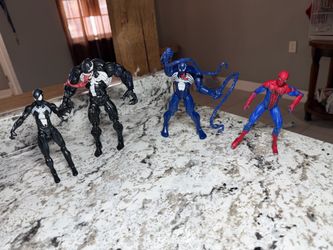 Marvel Spider-Man & Venom Action Figure Lot (4 Figures)