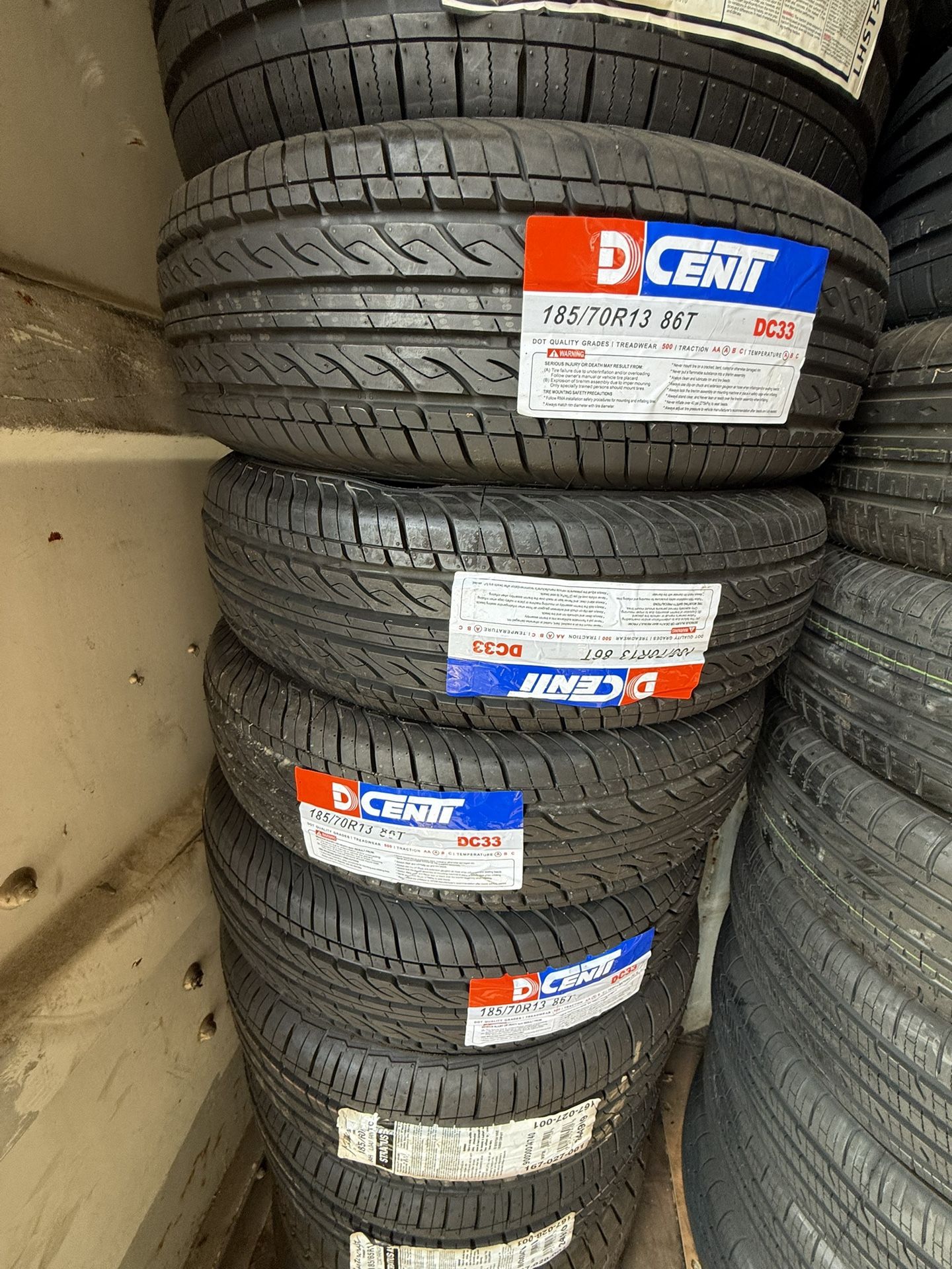 185/70/13 Dcenti Dc33 M+s 👍we Do Finance