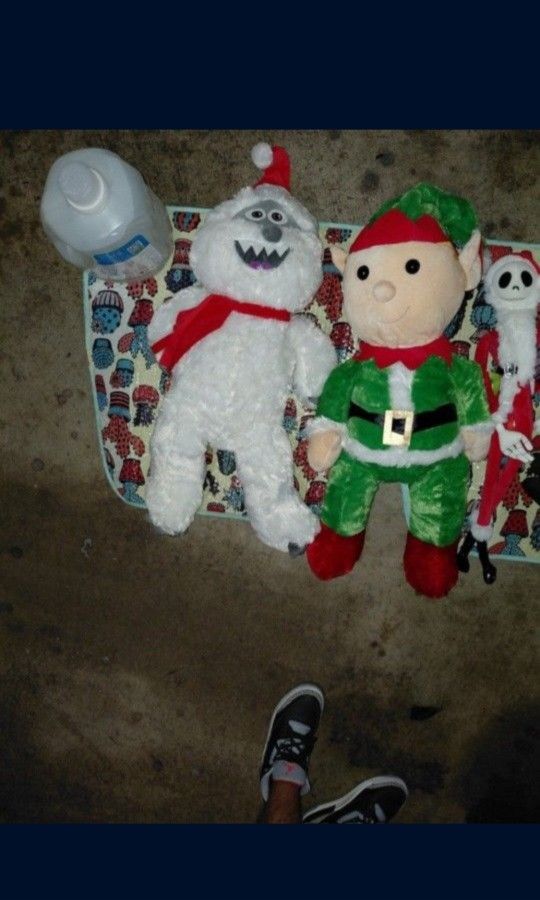 The Grinch, Jack Skeleton, Getty & Elf Helper Stuff Animal