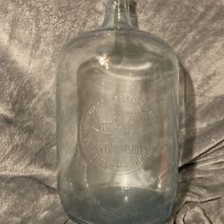 Vintage Glass distillata  5 Gallon Bottle. 