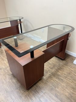 Glass Top Desk