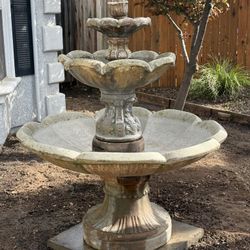 3-Tier Concrete Fountain