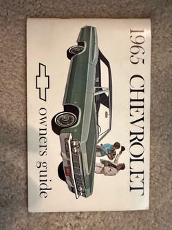 1965 Impala emblems & owners manual