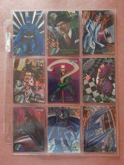 Batman Forever Metal Set 100 Cards by Fleer 1995 & Checklist DC