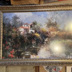  Nice Wall Print With Beautiful Heavy Frame 24” X 36”
