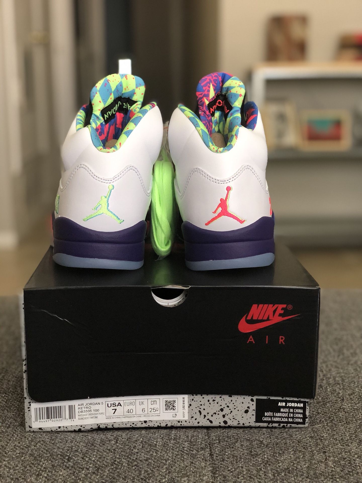 sold** Air Jordan Retro Ghost Green Alternate Bel Air size