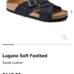 Birkenstock Lugano Softbed Size 41 Midnight