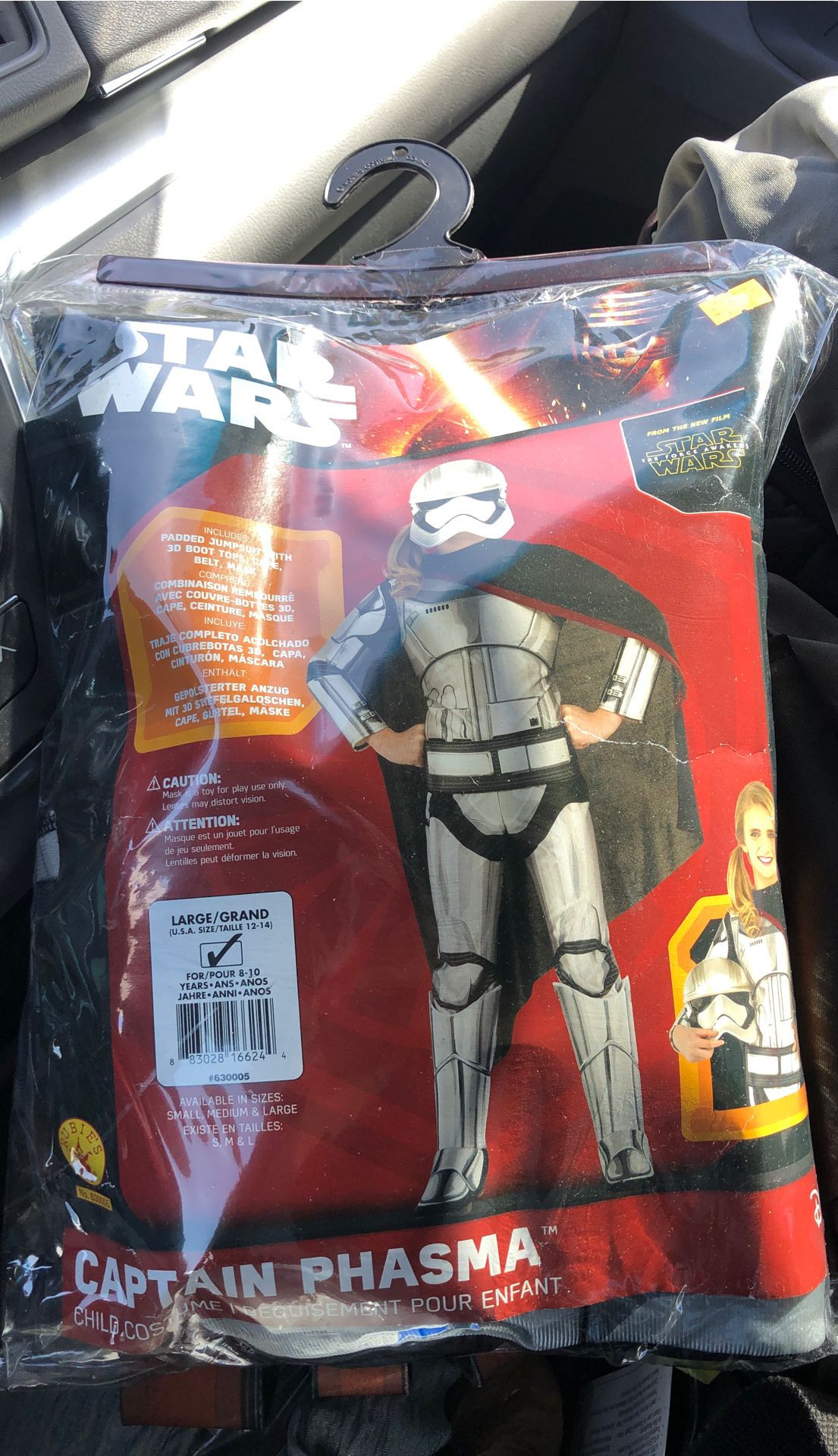 Youth Halloween Costume- Star Wars Captain Phasma size Large