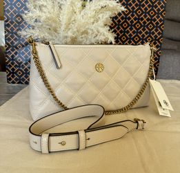 NWE, Tory Burch willa zip Cream Women's shoulder Bag brie