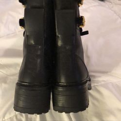 DKNY Woman Combat Boots Size 9