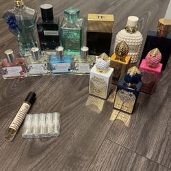 2ml Cologne Sample Of 2ml Cologne sample: jpg flower edition, ysl, Tom ford noir extreme, Mfk Aqua media Cologne forte, Valentino ivory, Versace Dylan