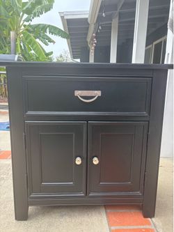 Black nightstand