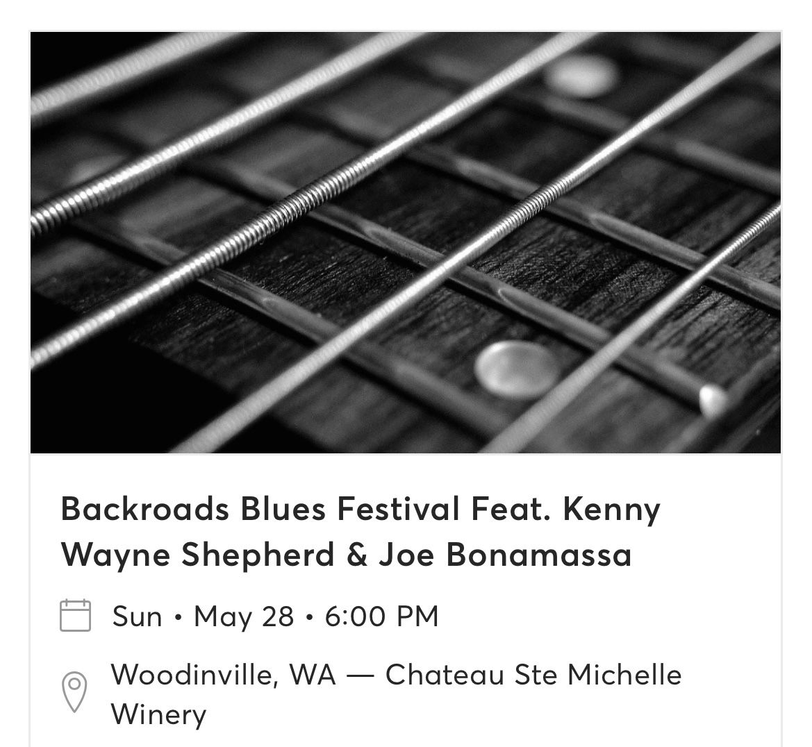 2 tickets Backyard Blues Festival at Chateau St Michelle Winery - $110 (Tacoma)