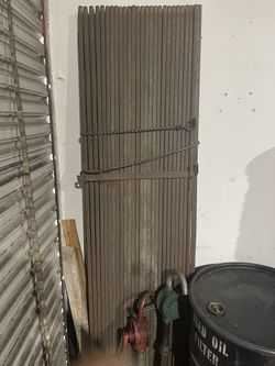 Steel Accordion Garage Door Gate 10’ Wide 