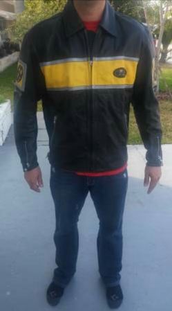 Leather Motorcycle Jacket $150