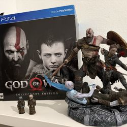 God of War Stone Mason's Collector's Edition Statues Only and original box