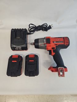 Bauer 1782C-B 20V Lithium Cordless 1/2"  Impact Wrench w/ 2 (two) 1.5Ah Batteries & Charger P819348-1