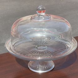 Vintage Cake Stand With Dome