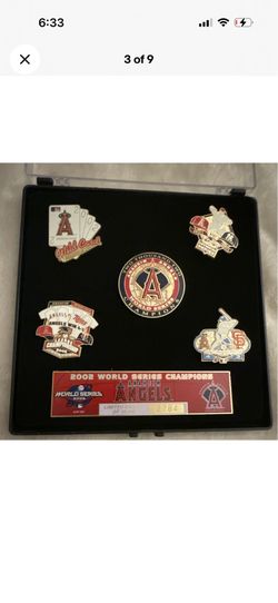 Anaheim Angels 2002 World Series Champs Limited Pin Set Case #2284