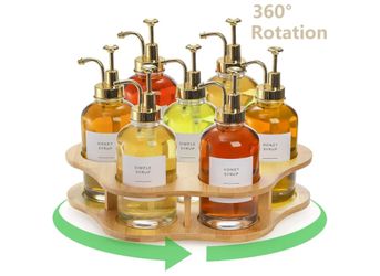 yarlung Rotating Coffee Syrup Organizer Rack