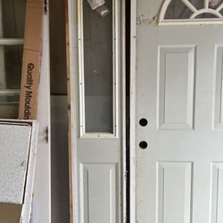 Steel Door With Side Panel and Frame 