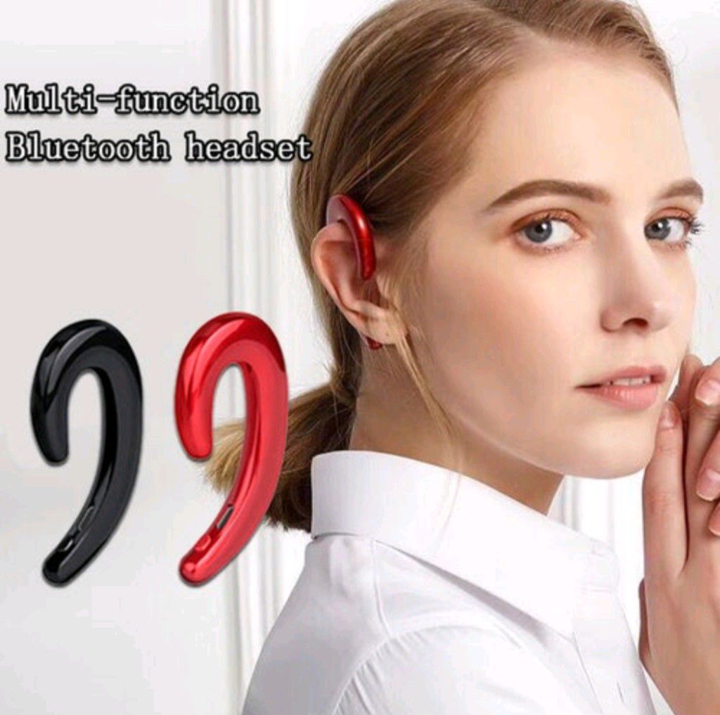 Wireless Bluetooth Dual Ear Sensor Headphone, Non Ear-bud Plug Sport Headset with Mic, HiFi Stereo Headphone Over Ear Beat
