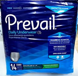 Prevail Men's XX Large (64"-80") Daily Underwear Pullups