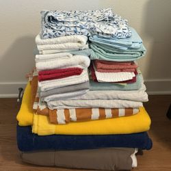 Blankets, Bedsheets, Towels Bundle 