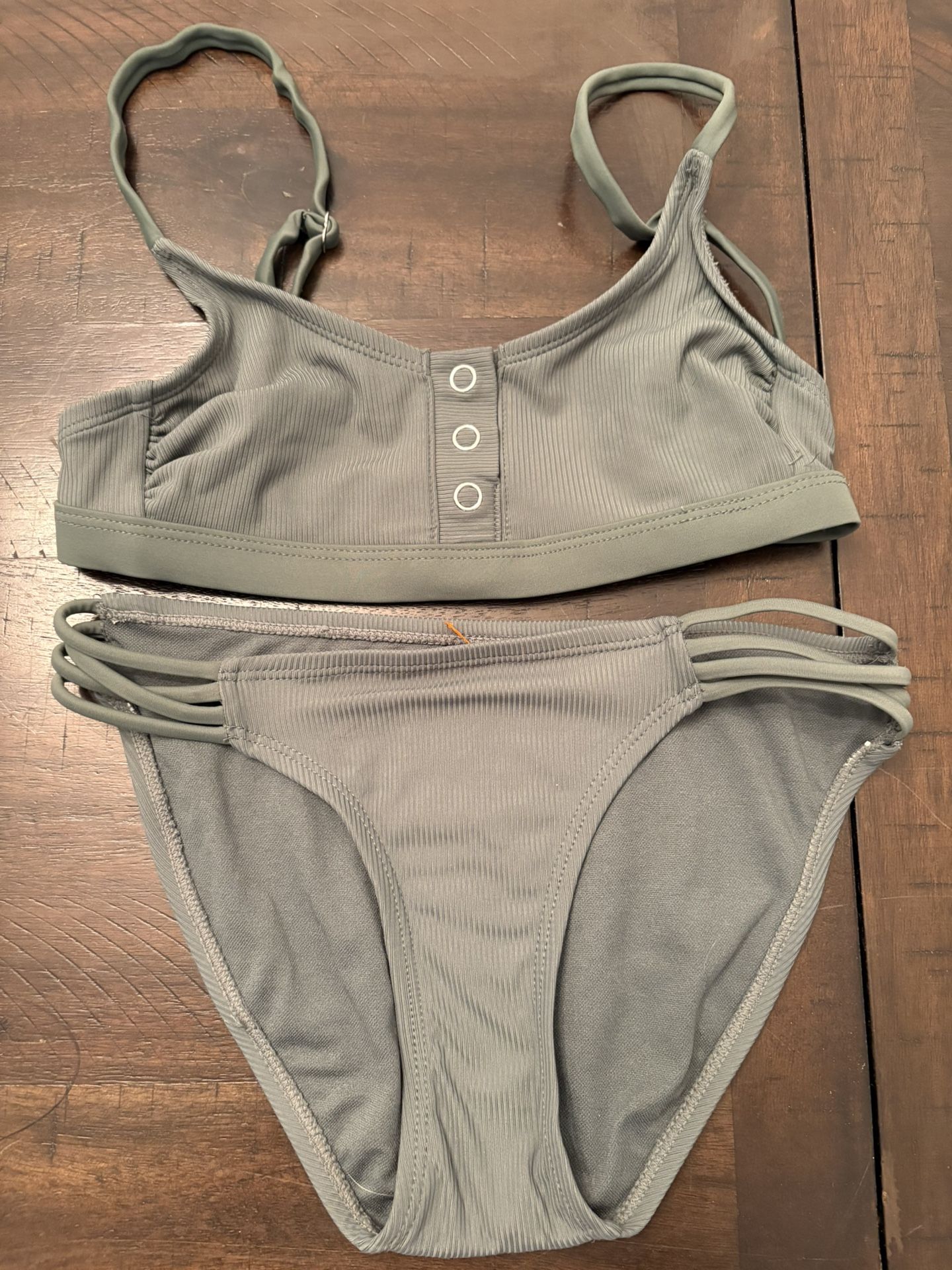 Target Xhilaration Ribbed Bikini set Military Green size XS New