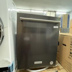 Kitchen Aid Black Stainless Dishwasher New Open Box