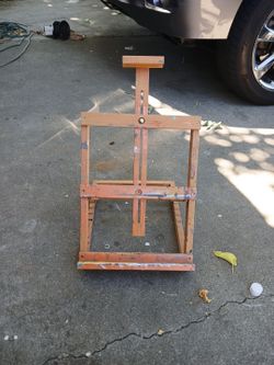 Used Wood Portable Tabletop Easel