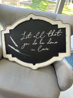 Decorative Chalkboard Wall Sign