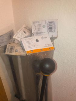 Kenney Decorative Curtain Rod Set 48–86 in