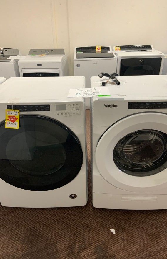 WHIRLPOOL DRYER AND WASHER WEDHW WFWHW 6 2BF